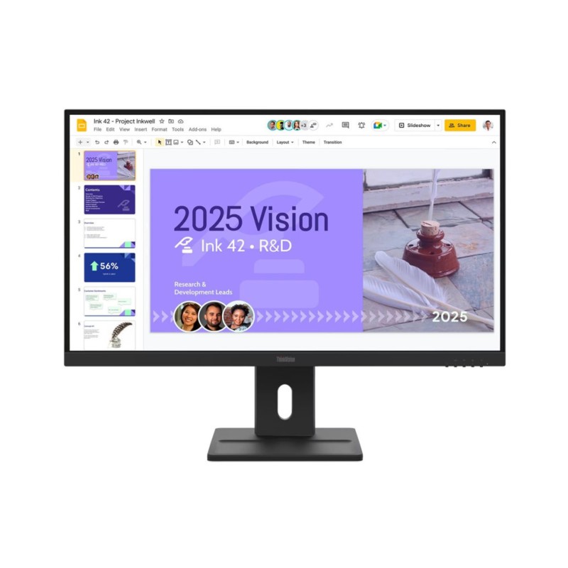 Monitor Lenovo 68,6 cm (27,0) E27Q-40 2560x1440 100Hz IPS 4ms 2xHDMI DisplayPort Pivot Zvočniki sRGB99% ThinkVision Lenovo Monitor Lenovo 68,6 cm (27,0) E27Q-40 2560x1440 100Hz IPS 4ms 2xHDMI DisplayPort Pivot Zvočniki sRGB99% ThinkVision