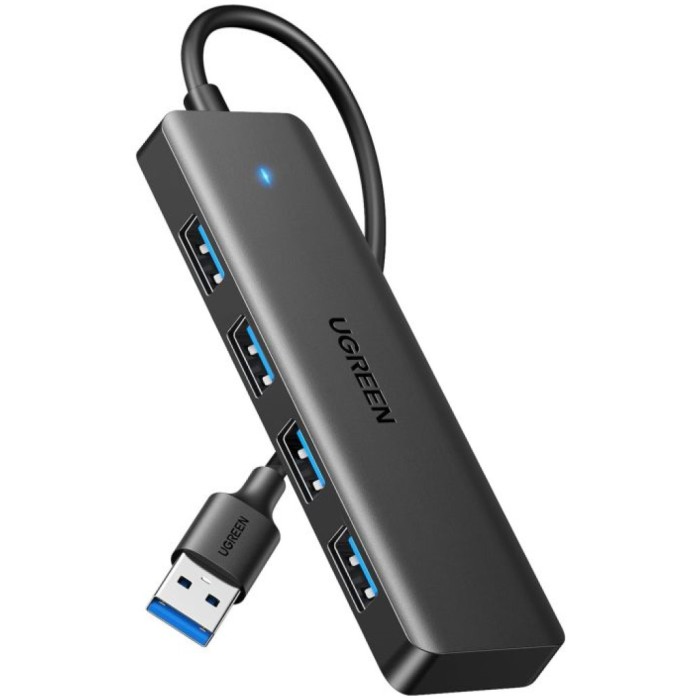 HUB USB-A 3.0 => 4x USB-A priključki črn Ugreen (25851)