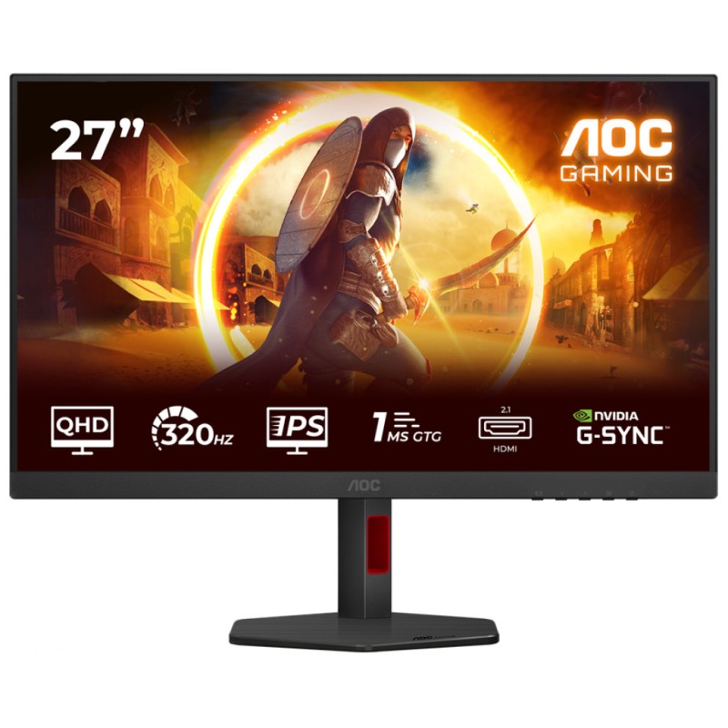 Monitor AOC 68,6 cm (27,0) Q27G4SRU 2560x1440 Gaming 320Hz Fast-IPS 0,3ms 2xHDMI DisplayPort 4xUSB3.2 Pivot Zvočniki DCI-P3-94% AdaptiveSync G-Sync Compatible HDR400 Agon PiP+PbP AOC Monitor AOC 68,6 cm (27,0) Q27G4SRU 2560x1440 Gaming 320Hz Fast-IPS 0,3ms 2xHDMI DisplayPort 4xUSB3.2 Pivot Zvočniki DCI-P3-94% AdaptiveSync G-Sync Compatible HDR400 Agon PiP+PbP