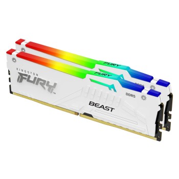 DDR5 64GB 6000MHz CL30 KIT (2x32GB) Kingston RGB Fury Beast EXPO 1,35V bela (KF560C30BWEAK2-64) DDR5 64GB 6000MHz CL30 KIT (2x32GB) Kingston RGB Fury Beast EXPO 1,35V bela (KF560C30BWEAK2-64)