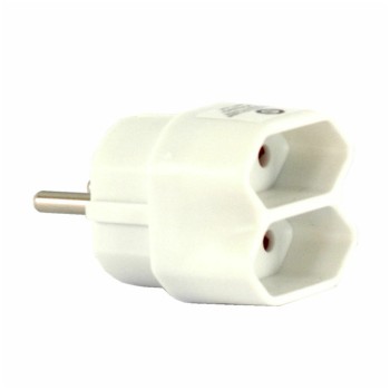 Razdelilec Bachmann 2x220V stikalo - bel (921.271)