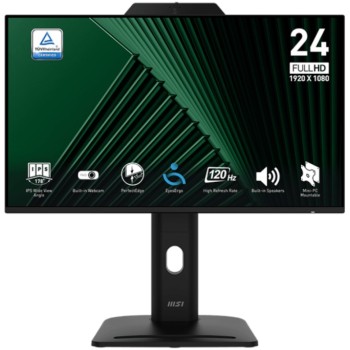 Monitor MSI 60,5 cm (23,8") PRO MP242PMG 1920x1080 120Hz IPS 1ms VGA HDMI DisplayPort 2xUSB2.0 Pivot Zvočniki  sRGB115% AdaptiveSync PRO