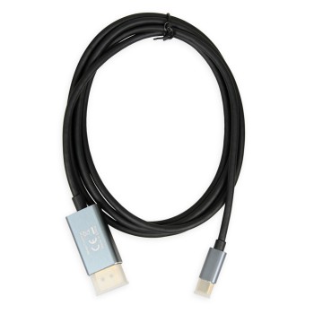 Kabel USB-C => DisplayPort 1.2 1,80m UHD 4K@60HZ črn iBOX (ITVCDP4K)