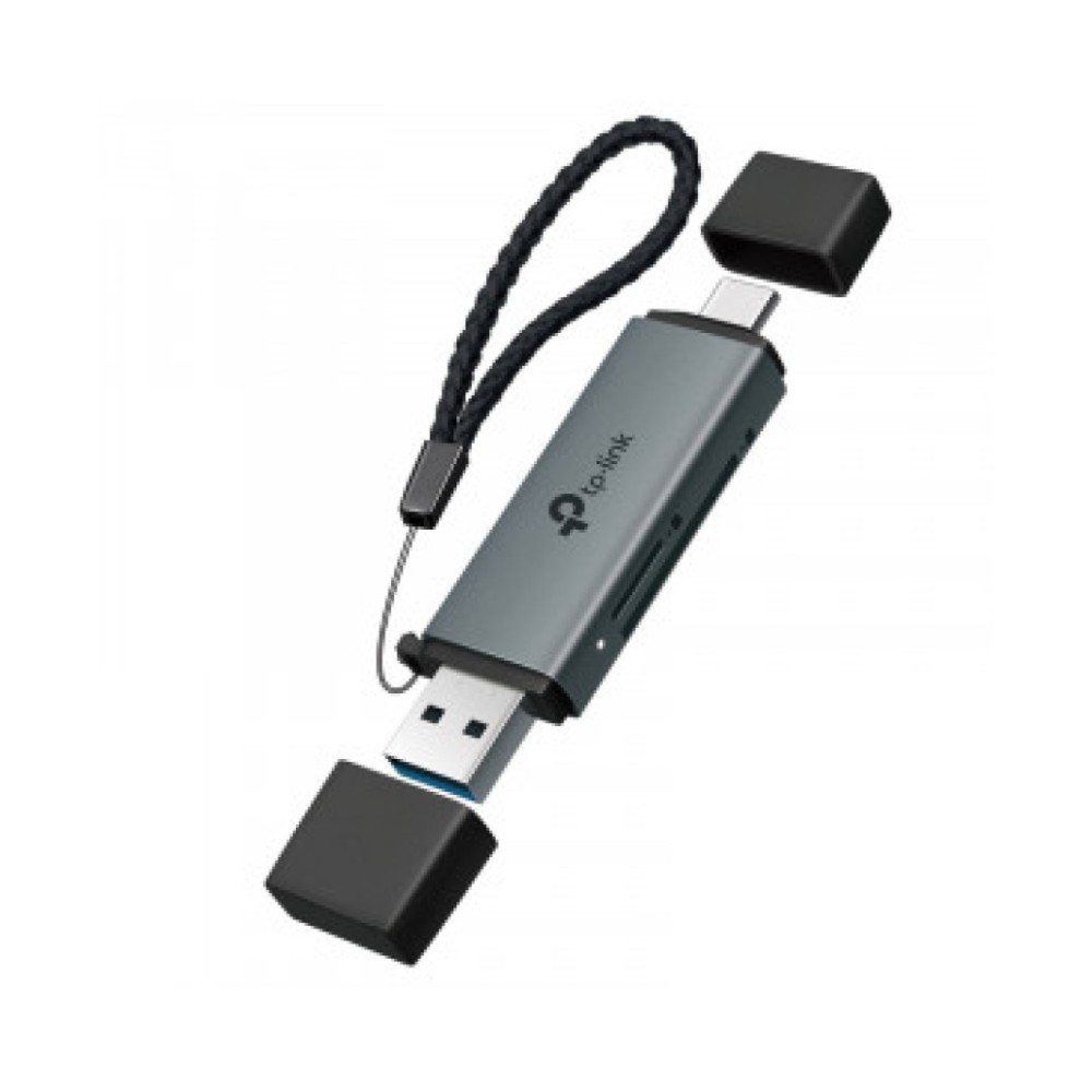 Zunanji čitalec kartic TP-Link UA430D USB-C za MS SD microSD siv (UA430D) TP-LINK Zunanji čitalec kartic TP-Link UA430D USB-C za MS SD microSD siv (UA430D)