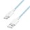 Kabel USB-C (m) => USB-A (m) 2.0 najlon ovoj 1,50m 60W 3A/20V 480Mbps PD3 moder LogiLink (CU0331)