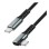 Kabel USB-C (m) => USB-C (m) 3.2 2,0m 100W 5A/20V 10 Gbps 90 kotni pleten ovoj črn LogiLink (CU0272)