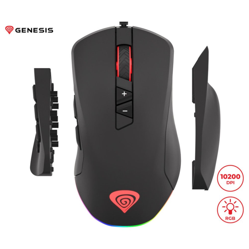 Miš Genesis Žična Xenon 770 gaming črna 10200DPI RGB LED osvetlitev (MOUSE-GEN-XEN770) Genesis Miš Genesis Žična Xenon 770 gaming črna 10200DPI RGB LED osvetlitev (MOUSE-GEN-XEN770)