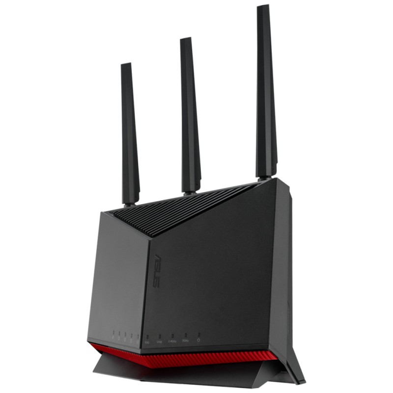 Usmerjevalnik brezžični Asus RT-BE86U WiFi7 802.11be BE6800 10000Mbit/s MU-MIMO 4xLAN 3x antena (90IG08W0-MO9A0V)