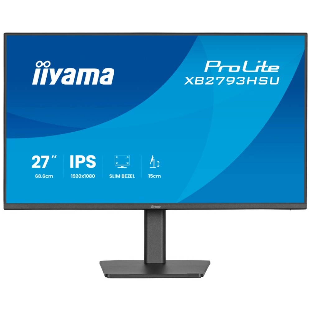 Monitor Iiyama 68,6 cm (27,0) XB2793HSU-B1 1920x1080 120Hz IPS 1ms HDMI DisplayPort 2xUSB2.0 Pivot Zvočniki sRGB96% AdaptiveSync ProLite Iiyama Monitor Iiyama 68,6 cm (27,0) XB2793HSU-B1 1920x1080 120Hz IPS 1ms HDMI DisplayPort 2xUSB2.0 Pivot Zvočniki sRGB96% AdaptiveSync ProLite
