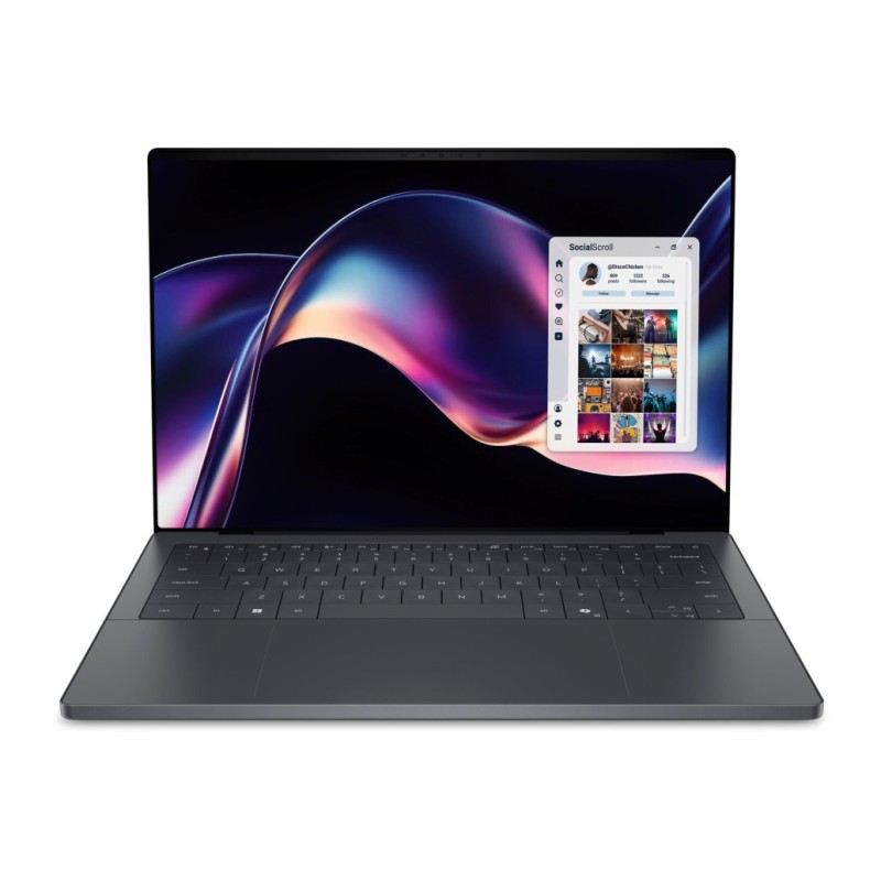 Prenosnik DELL 35,5 cm (14,0) XPS 14 2880x1800 OLED na dotik 500nit 120Hz Ultra X7-358H/32GB/SSD1TB/BL/AI Chip: 50 TOPs/ALU/Intel Arc B390/Win11Pro (210-BTML-T)