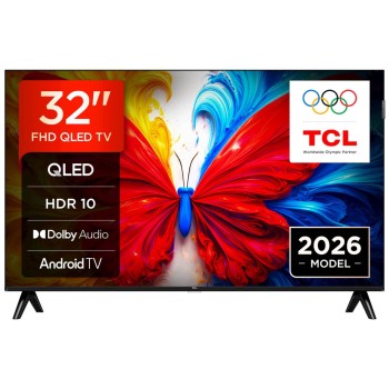 TV sprejemnik TCL 32,0" 81,3 cm 32S5L 1920x1080 QLED Android TV 2xHDMI USB BT WiFi  HDR10