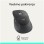 Miš brezžična + Bluetooth Logitech Signature Comfort Plus M850 L velikost grafitna (910-007715)