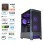 Računalnik MEGA MT S8 R5-9600X/RTX5060/16GB-DDR5/1TB/750W/Brez OS/črna RGB + Estetski napajalni kabli [Vijolična / Črna]