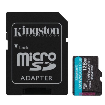 Spominska kartica microSDXC 128GB Kingston Canvas Select Plus 150MB/s/U3 V30 UHS-I A2 +adapter (SDCG4/128GB) Spominska kartica microSDXC 128GB Kingston Canvas Select Plus 150MB/s/U3 V30 UHS-I A2 +adapter (SDCG4/128GB)