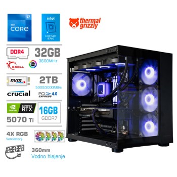 Računalnik MEGA MT S5 i7-12700KF/RTX5070Ti/32GB/2TB/750W/Brez OS/črna RGB + Estetski napajalni kabli [Vijolična / Črna) Računalnik MEGA MT S5 i7-12700KF/RTX5070Ti/32GB/2TB/750W/Brez OS/črna RGB + Estetski napajalni kabli [Vijolična / Črna)