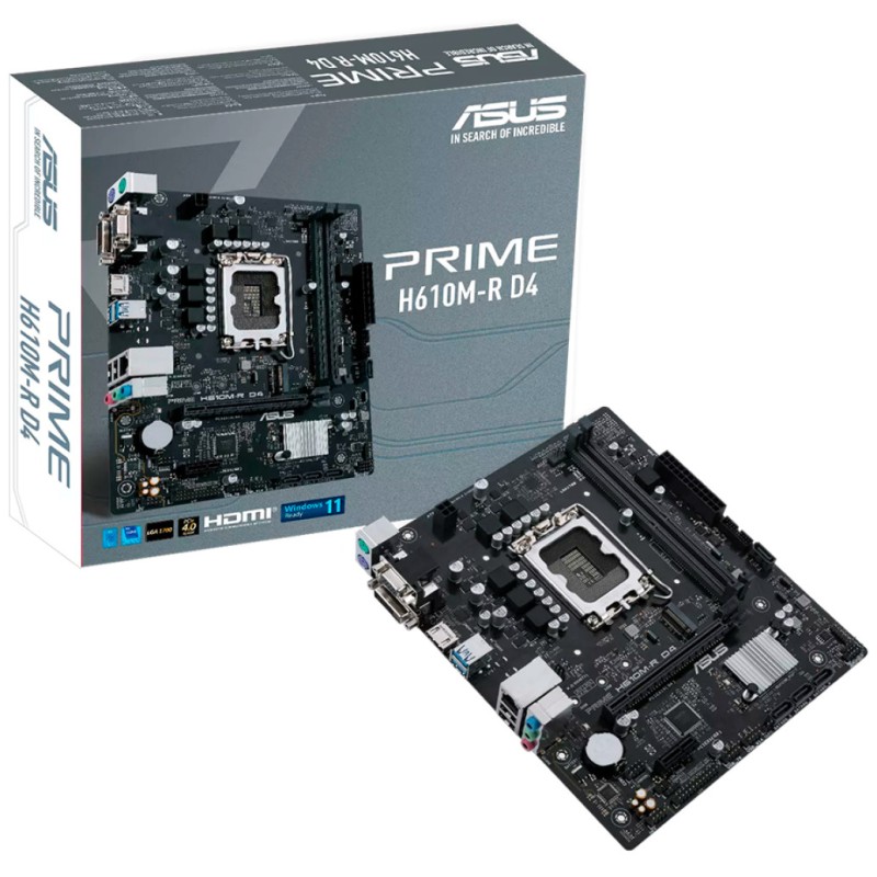 ASUS Prime H610M-R D4 LGA1700 DDR4 mATX osnovna plošča ASUS ASUS Prime H610M-R D4 LGA1700 DDR4 mATX osnovna plošča