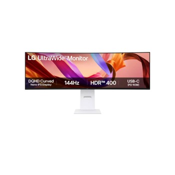 Monitor LG 124,5 cm (49,0") 49U950A-W 5120x1440 Curved 144Hz IPS 5ms 2xHDMI DP USB-C 90W 2xUSB Zvočniki 2x10W  DCI-P3-99% FreeSync Premium PRO HDR10 UltraWide
