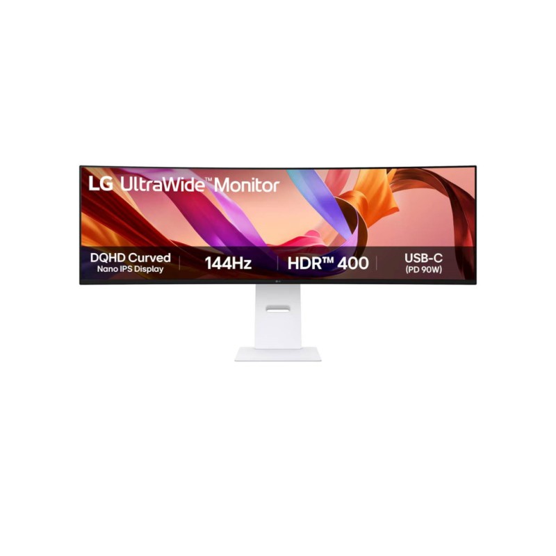 Monitor LG 124,5 cm (49,0) 49U950A-W 5120x1440 Curved 144Hz IPS 5ms 2xHDMI DP USB-C 90W 2xUSB Zvočniki 2x10W DCI-P3-99% FreeSync Premium PRO HDR10 UltraWide LG Monitor LG 124,5 cm (49,0) 49U950A-W 5120x1440 Curved 144Hz IPS 5ms 2xHDMI DP USB-C 90W 2xUSB Zvočniki 2x10W DCI-P3-99% FreeSync Premium PRO HDR10 UltraWide