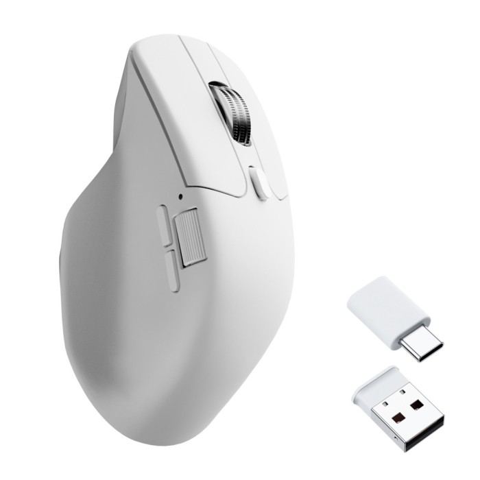 Miš brezžična, bluetooth, USB Keychron M6 12000DPI 7 gumbov bela (M6S-B72)