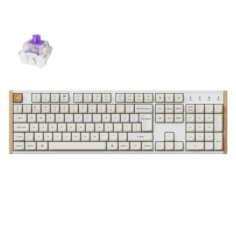Mehanska Tipkovnica brezžična Keychron K10 HE Special Edition nebula mag stikala UK | bela RGB (K10H-Q1-UK) Keychron Mehanska Tipkovnica brezžična Keychron K10 HE Special Edition nebula mag stikala UK | bela RGB (K10H-Q1-UK)