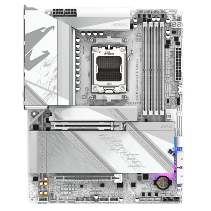Osnovna plošča AM5 GigaByte AORUS Elite X3D ICE ATX HDMI Osnovna plošča AM5 GigaByte AORUS Elite X3D ICE ATX HDMI