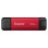 Prenosni disk SSD 512GB USB-C/A Kingston Duo 1050/900MB/s  - črna/rdeča (SPSD/512GB)