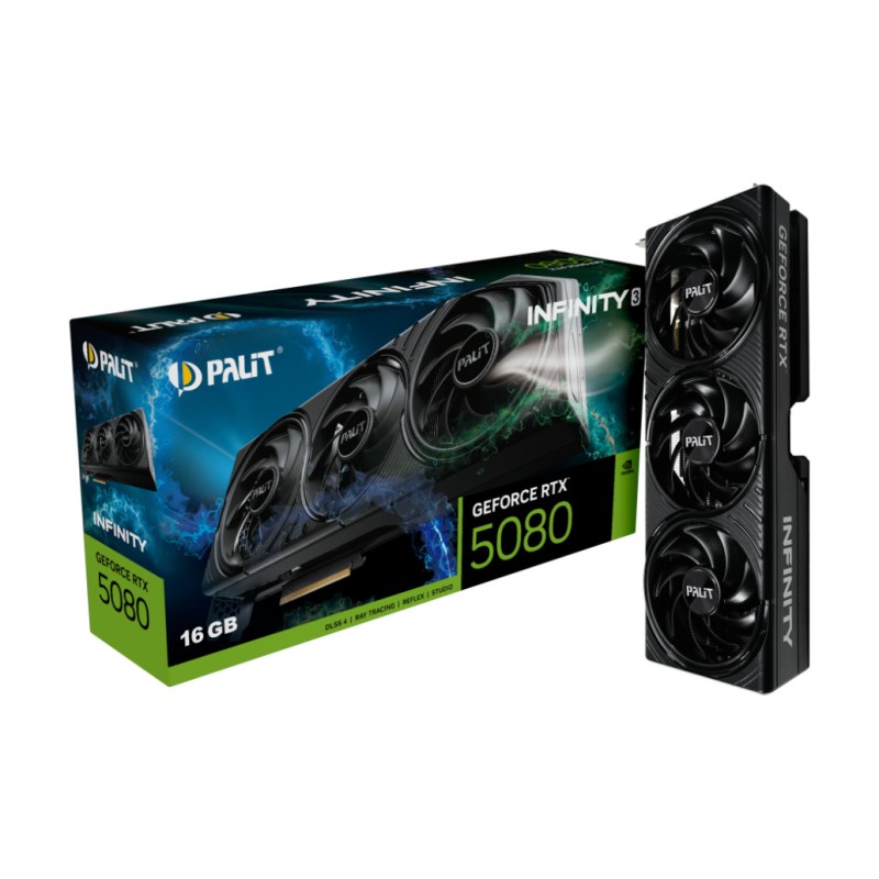 Grafična kartica nVidia RTX5080 Palit Infinity 3 - 16GB GDDR7 (NE75080019T2-GB2035S) Palit Grafična kartica nVidia RTX5080 Palit Infinity 3 - 16GB GDDR7 (NE75080019T2-GB2035S)