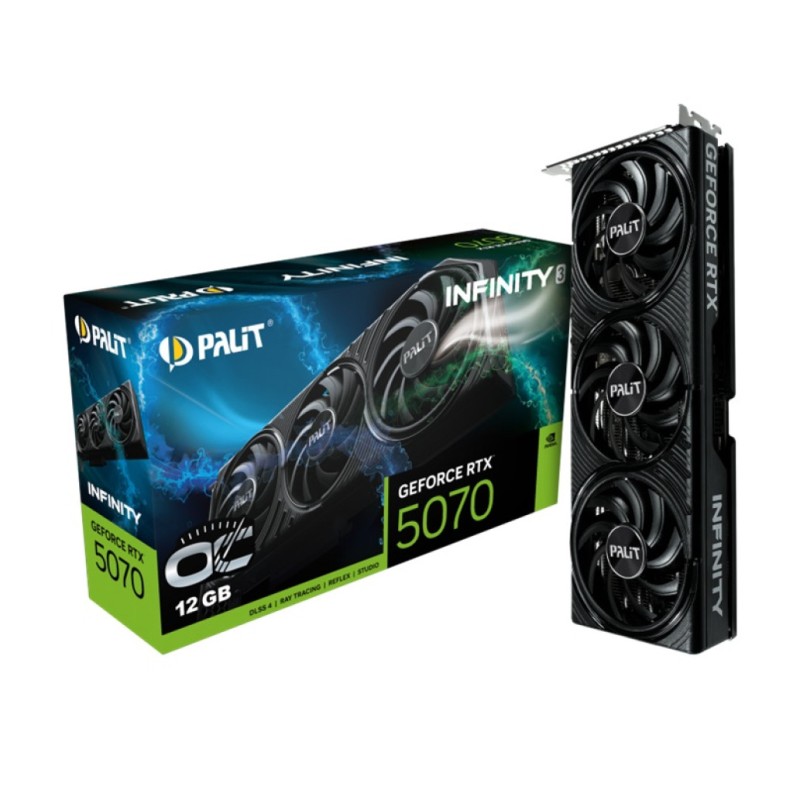 Grafična kartica nVidia RTX5070 Palit Infinity 3 OC - 12GB GDDR7 (NE75070S19K9-GB2050S) Palit Grafična kartica nVidia RTX5070 Palit Infinity 3 OC - 12GB GDDR7 (NE75070S19K9-GB2050S)