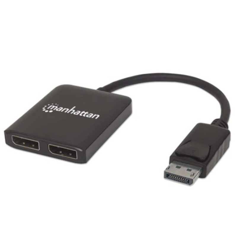 Adapter DisplayPort(m)=> 2x DisplayPort(ž) v1.2 4K@30Hz MST (207768) Manhattan Adapter DisplayPort(m)=> 2x DisplayPort(ž) v1.2 4K@30Hz MST (207768)