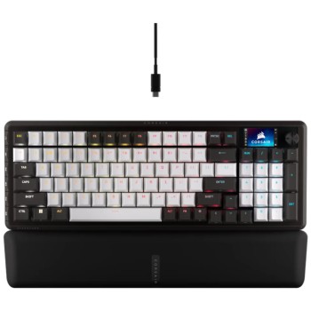 Gaming Tipkovnica Žična Corsair Vanguard 96-MLX US | črna RGB (Vgrajen LCD ekran) (CH-91E921E-NA) Gaming Tipkovnica Žična Corsair Vanguard 96-MLX US | črna RGB (Vgrajen LCD ekran) (CH-91E921E-NA)