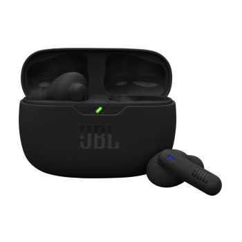 Slušalke brezžične JBL ušesne z mikrofonom BT VIBE BEAM 2 črne