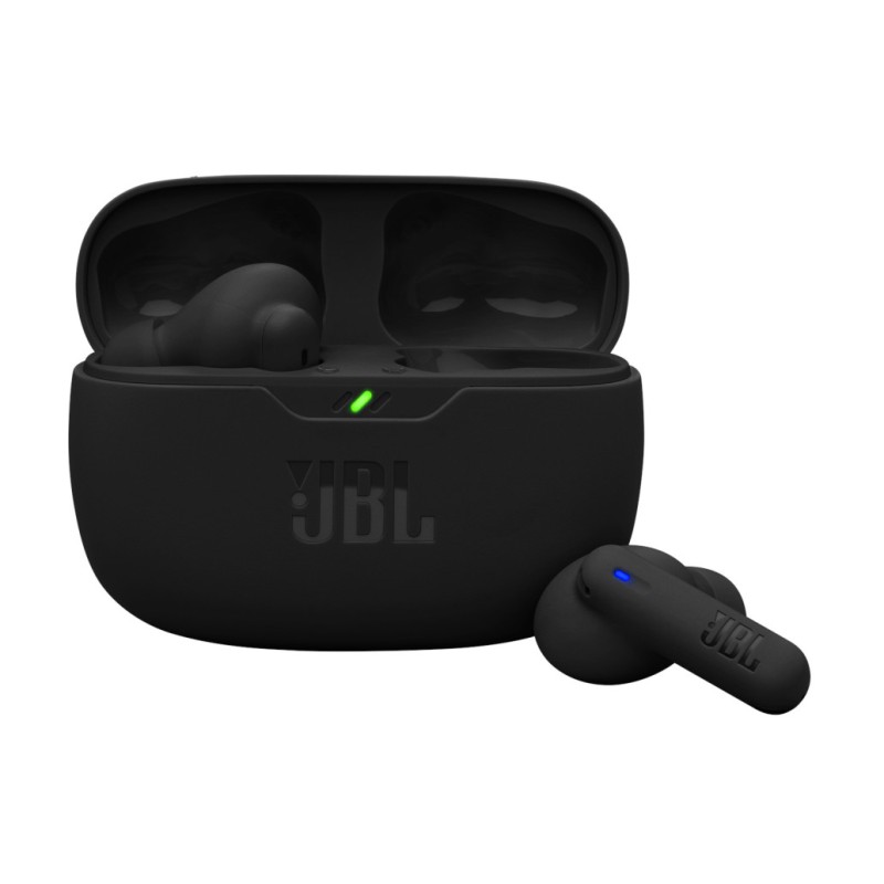 Slušalke brezžične JBL ušesne z mikrofonom BT VIBE BEAM 2 črne JBL Slušalke brezžične JBL ušesne z mikrofonom BT VIBE BEAM 2 črne