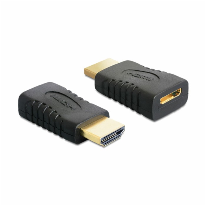 Adapter HDMI (m) => mini HDMI (ž) adapter Delock (65262) Adapter HDMI (m) => mini HDMI (ž) adapter Delock (65262)