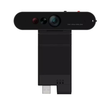 Spletna kamera Lenovo ThinkVision MC60 (S) - Short FHD 30FPS 90° USB črna AI autofokus 4x dvojni mikrofon (4XC1K97399)
