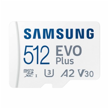 Spominska kartica microSDXC 512GB Samsung Evo Plus 160MB/s/120MB/s U3 V30 UHS-I A2 +adapter (MB-MC512SA) Spominska kartica microSDXC 512GB Samsung Evo Plus 160MB/s/120MB/s U3 V30 UHS-I A2 +adapter (MB-MC512SA)