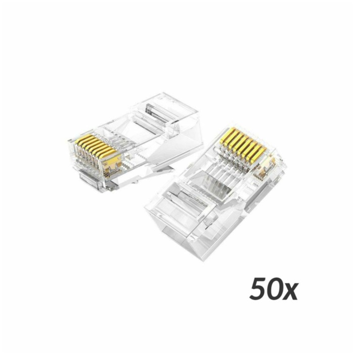 Konektor RJ45 CAT.6 UTP 50pak Ugreen (50962) Konektor RJ45 CAT.6 UTP 50pak Ugreen (50962)