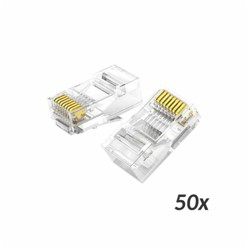 Konektor RJ45 CAT.6 UTP 50pak Ugreen (50962) UGREEN Konektor RJ45 CAT.6 UTP 50pak Ugreen (50962)