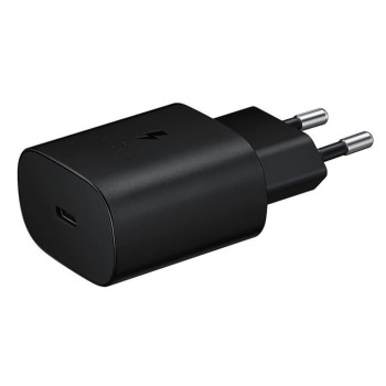 Hišni polnilec 25W 100-240V => USB-C Samsung hiti črn brez embalaže (EP-TA800EBE-OEM)