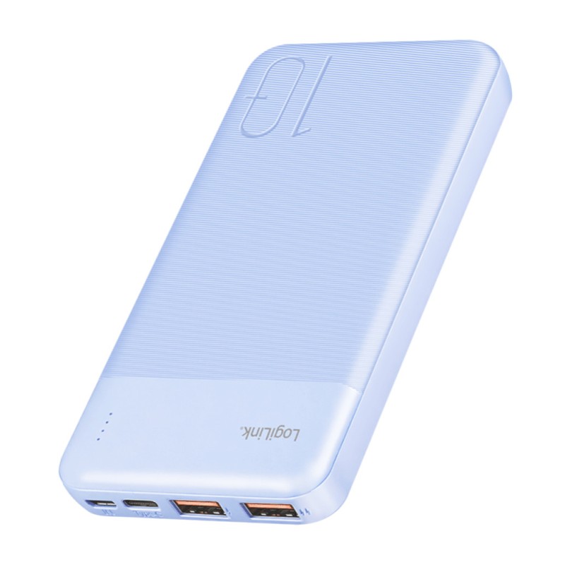Prenosna baterija Logilink 10.000mAh 22,5W PD 1x USB-C 2x USB-A modra (PA0419BL) LOGILINK Prenosna baterija Logilink 10.000mAh 22,5W PD 1x USB-C 2x USB-A modra (PA0419BL)