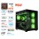 Računalnik MEGA MT S5 R7-7800X3D/RX9070 XT/32GB-DDR5/1TB/750W/Brez OS/črna RGB + Estetski napajalni kabli [Zelena / Črna]