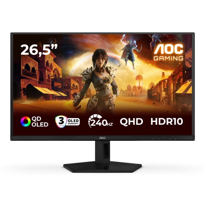 Monitor AOC 67,3 cm (26,5) Q27G41ZDF 2560x1440 Gaming 240Hz OLED 0,03ms HDMI DisplayPort 2H DCI-P3-99% AdaptiveSync HDR10 G4 AOC Monitor AOC 67,3 cm (26,5) Q27G41ZDF 2560x1440 Gaming 240Hz OLED 0,03ms HDMI DisplayPort 2H DCI-P3-99% AdaptiveSync HDR10 G4