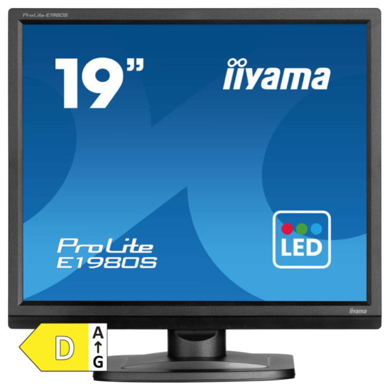 Monitor Iiyama 48,3 cm (19,0) E1980S-B1 1280x1024 75Hz TN 3ms HDMI DisplayPort Zvočniki sRGB99% ProLite Iiyama Monitor Iiyama 48,3 cm (19,0) E1980S-B1 1280x1024 75Hz TN 3ms HDMI DisplayPort Zvočniki sRGB99% ProLite