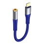 Adapter avdio USB-C (m) => 3,5mm (ž) 0,20m AXC-02 Orico moder (ORICO-AXC-02-BL-BP)