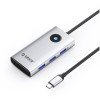 Priklopna postaja USB-C => Orico PW11-6P HDMI 3xUSB3.0 1xUSB-C 1xUSB-C 100W (ORICO-PW11-6P-SV-EP)
