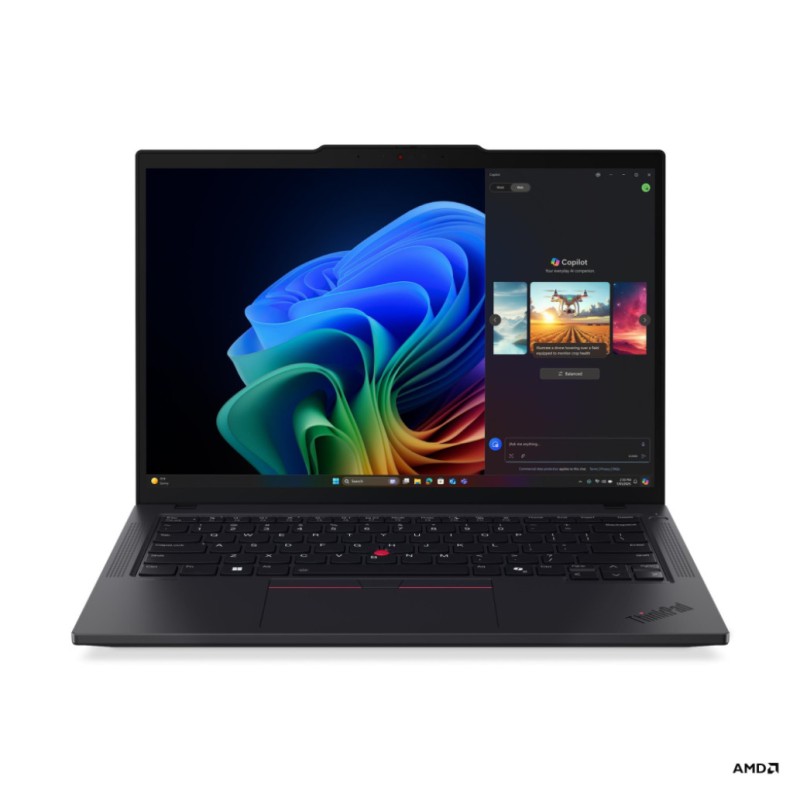 Prenosnik Lenovo 35,5 cm (14,0) ThinkPad T14 G6 1920x1200 IPS 500nit Ryzen AI 7 PRO 350/32GB/512GB/BL/AI Chip: 50 TOPs/PC-Carbon/AMD Radeon 860M/Win11Pro (21QJ0056SC)