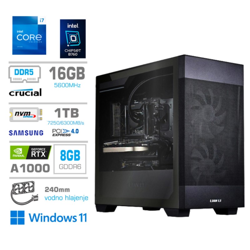 Računalnik MEGA MT S7X i7-13700F/A1000/16GB-DDR5/1TB/750W/Win11Pro/črna MEGA Računalnik MEGA MT S7X i7-13700F/A1000/16GB-DDR5/1TB/750W/Win11Pro/črna
