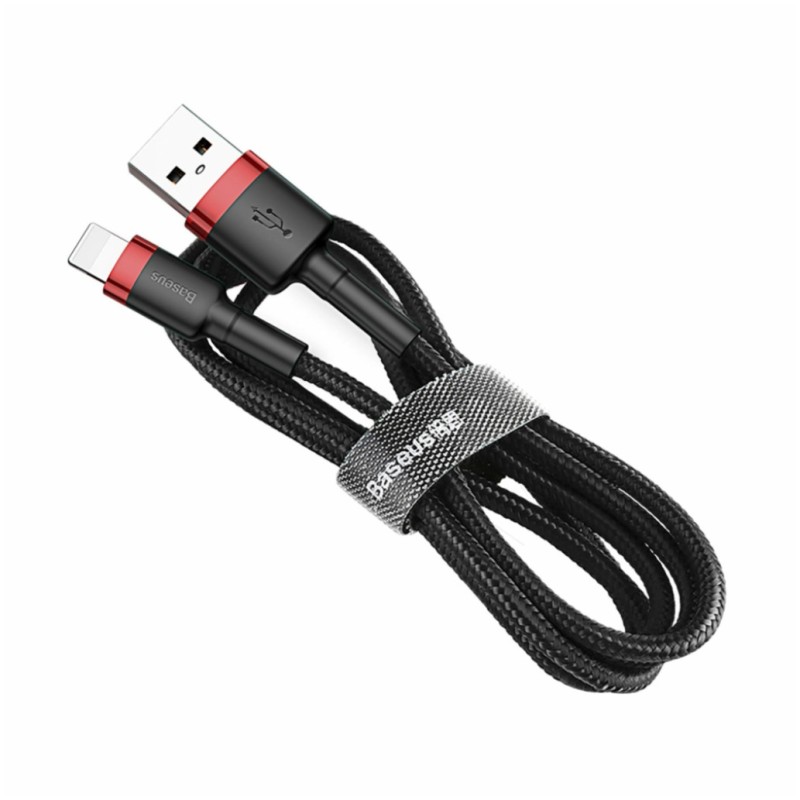 Kabel USB-A(m) => Apple Lightning 2,0m 1.5A Cafule rdeč-črn Baseus (CALKLF-C19)