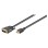 Kabel HDMI(m) => DVI-D(m) 2,00m pozlačen črn Goobay (51580)