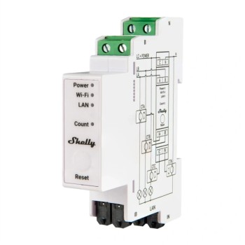 Pametna hiša - trifazni mernilnik energije SHELLY Pro 3EM 120A V2, Ethernet, Wi-Fi, Bluetooth, za montažo na DIN letev, trifazni merilnik energije Pametna hiša - trifazni mernilnik energije SHELLY Pro 3EM 120A V2, Ethernet, Wi-Fi, Bluetooth, za montažo na DIN letev, trifazni merilnik energije