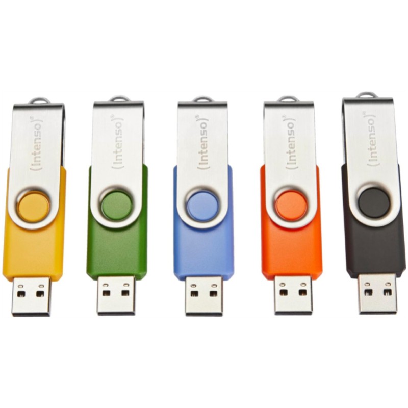 Spominski ključek 32GB USB2.0 Intenso Basic Line 28MB/s 6,5MB/ plastičen vrtljiv 5pack (3503585) INTENSO Spominski ključek 32GB USB2.0 Intenso Basic Line 28MB/s 6,5MB/ plastičen vrtljiv 5pack (3503585)